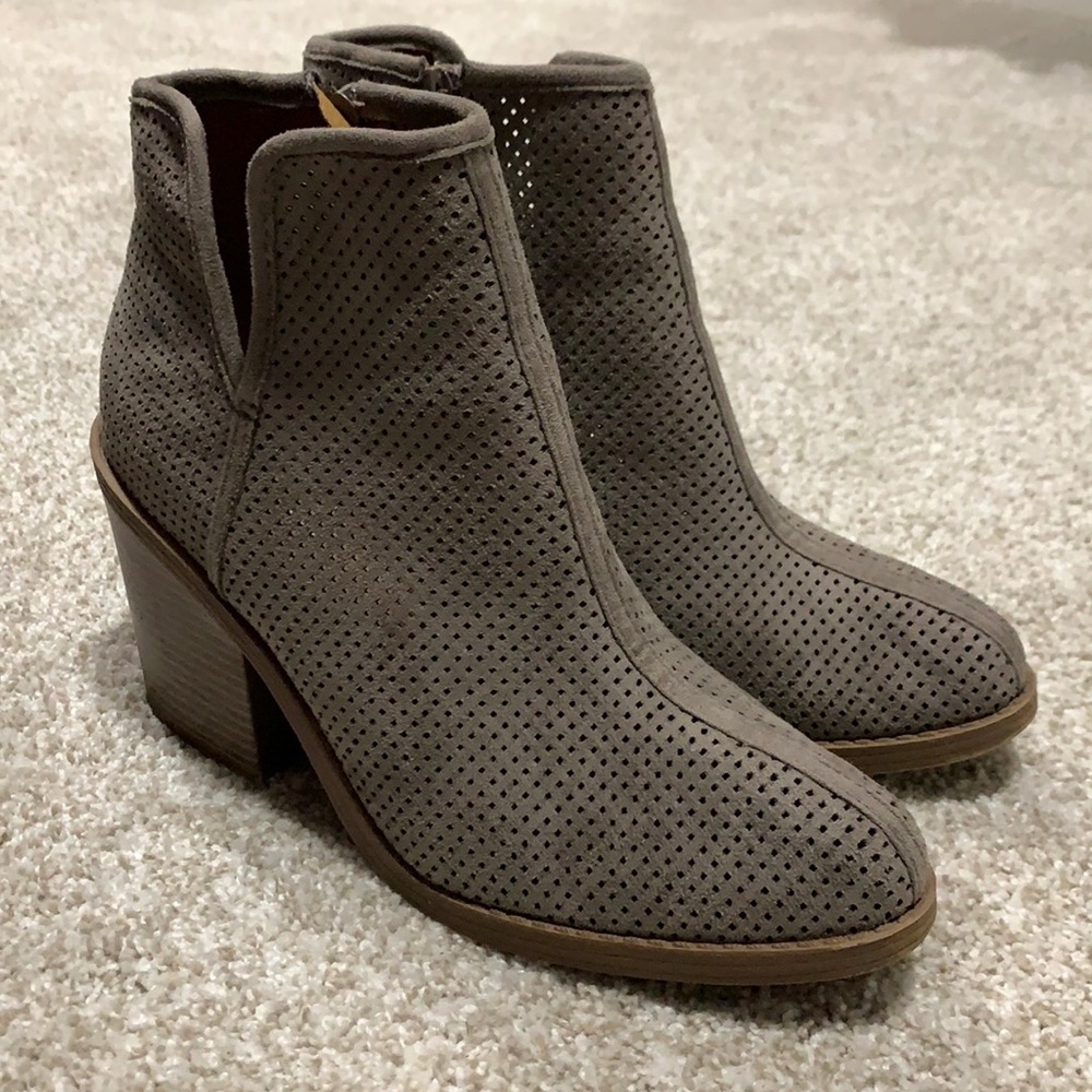 Soda perforated ankle boots